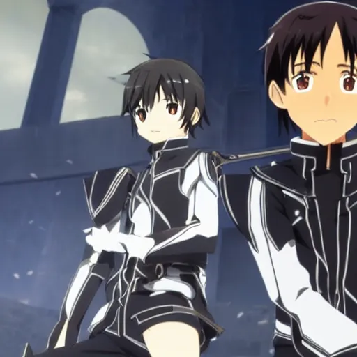 Image similar to Remi Malek as Kirito in Sword Art Online Movie Adaptation