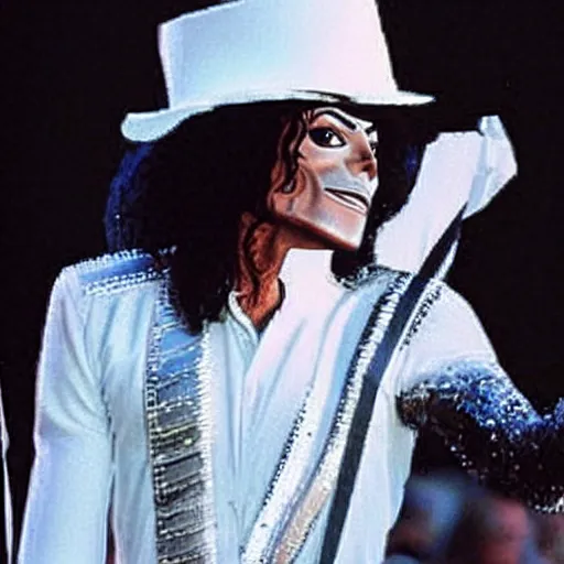 Prompt: Michael Jackson as a marionette