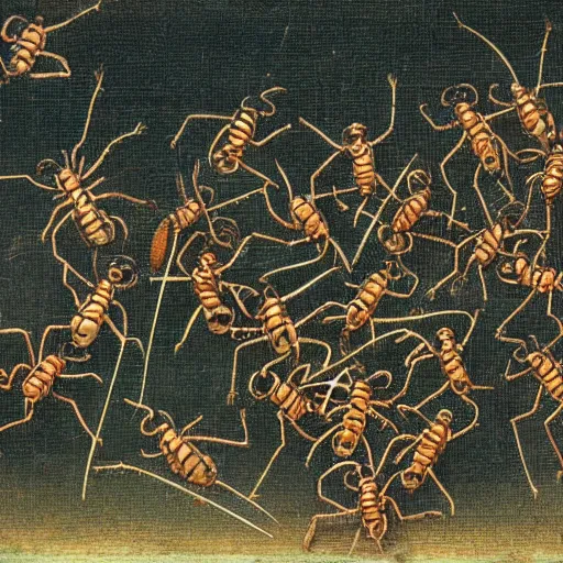 Prompt: ants sparring, medieval, historical, holy Roman