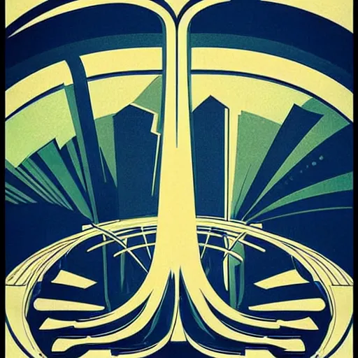 Image similar to “a retro 1930s art nouveau Art Deco propaganda poster for arch Linux”