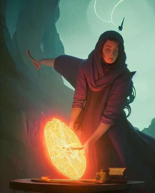 Image similar to highly detailed vfx portrait of a mage casting a time spell, unreal engine, greg rutkowski, loish, rhads, beeple, makoto shinkai and lois van baarle, ilya kuvshinov, rossdraws, tom bagshaw, alphonse mucha, global illumination, detailed and intricate environment