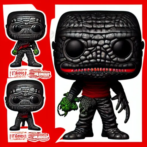 Image similar to Dorohedoro Caiman Funko POP with box,