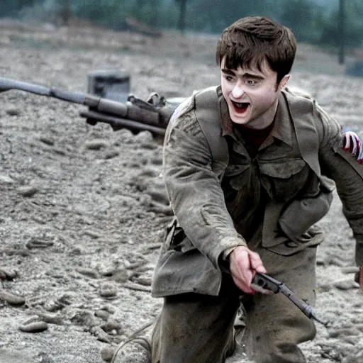 Image similar to Daniel Radcliffe starring in Saving Private Ryan