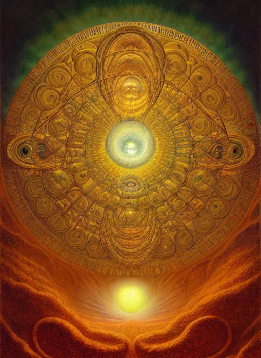 Image similar to antediluvian occult cosmology, panspermia, by robert hooke and ernst haeckel and agostino arrivabene and joaquin sorolla and martin johnson heade, rule of thirds, vivid colours, negative space, atmospheric, digital painting, artstation, concept art, smooth, sharp focus