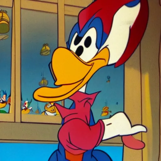 Image similar to donald duck animated by ralph bakshi