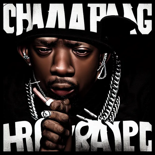 prompt clan ) rapper album cover, hip hop music