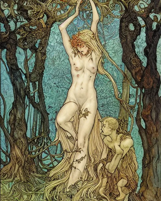 Image similar to the oracle of trees by rebecca guay, masterpiece