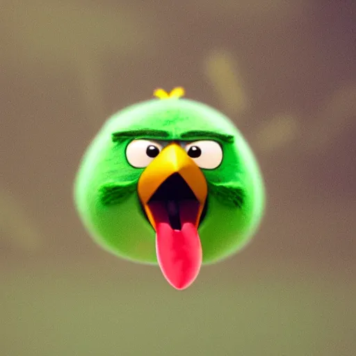 Image similar to An extremely angry bird.