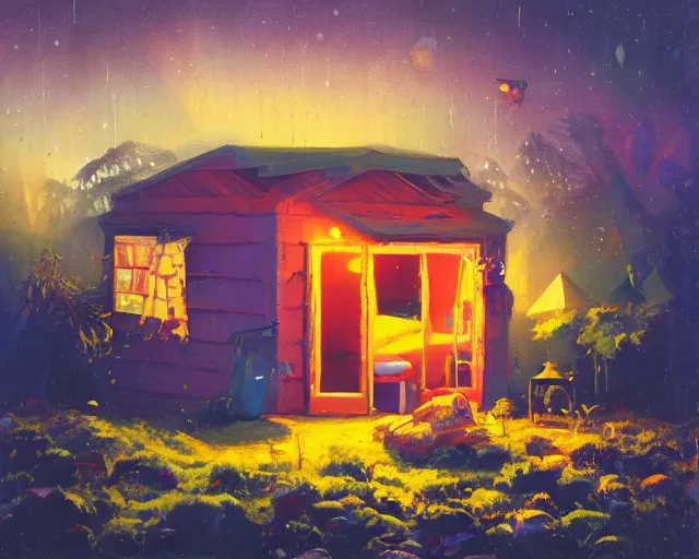 Image similar to IKEA catalogue photo of a shed, by Paul Lehr