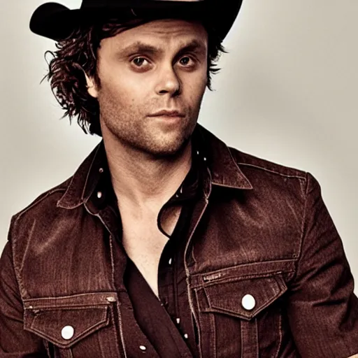 Prompt: mikky ekko as a country western singer