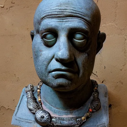 Image similar to homer simpson from ancient rome