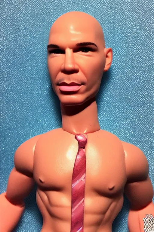 Prompt: pitbull the rapper barbie doll, photorealistic, highly detailed,