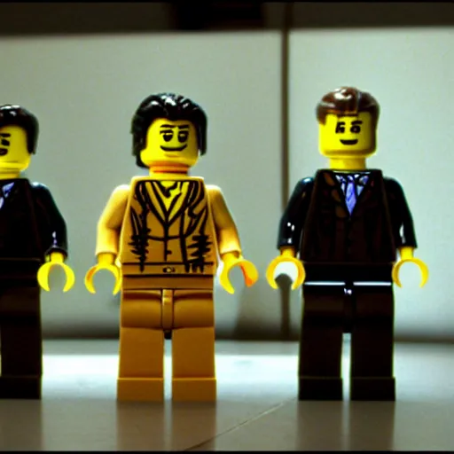 Image similar to Lego!! fight club, movie still, cinematic, David fincher