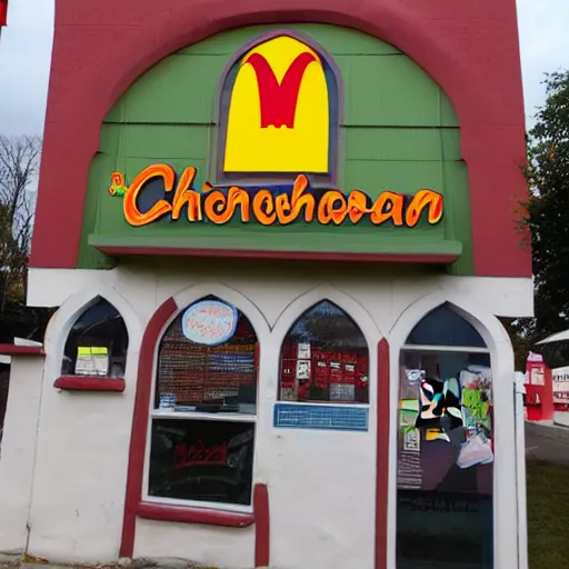 Prompt: church of McDonald's