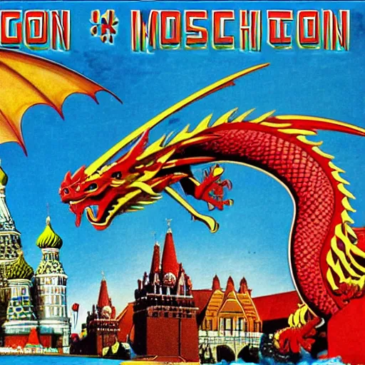 Image similar to Dragon invasion of Moscow,