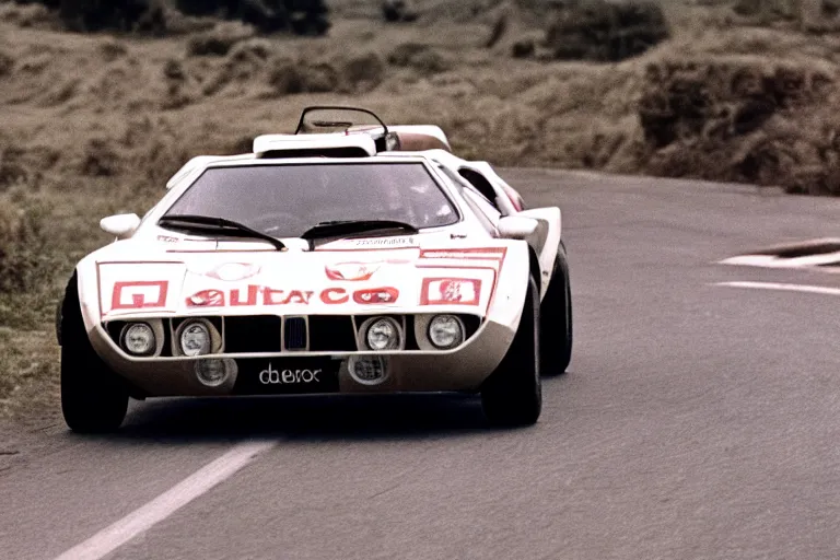 Prompt: Lancia Stratos!! BMW M1, movie still, speed, cinematic Eastman 5384 film