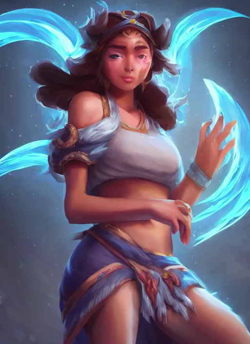 Prompt: taliyah, from league of legends, au naturel, pawg, dogal cıplak, hyper detailed, digital art, trending in artstation, cinematic lighting, studio quality smooth render, unreal engine 5 rendered, octane rendered, art style by kristen liu - wong and natalie krim andlera balashova and wlop and krenz cushart