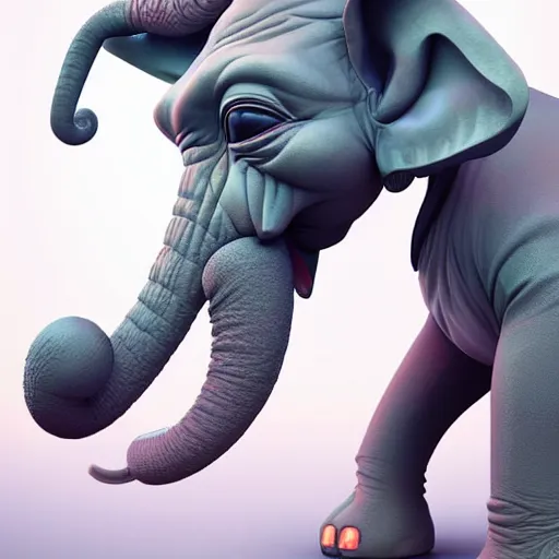 Image similar to elephant yoda playin socker, stunning digital art, high detail, in the style of artgerm, artstation, cgsociety, dramatic lighting, pixar 3d 8k