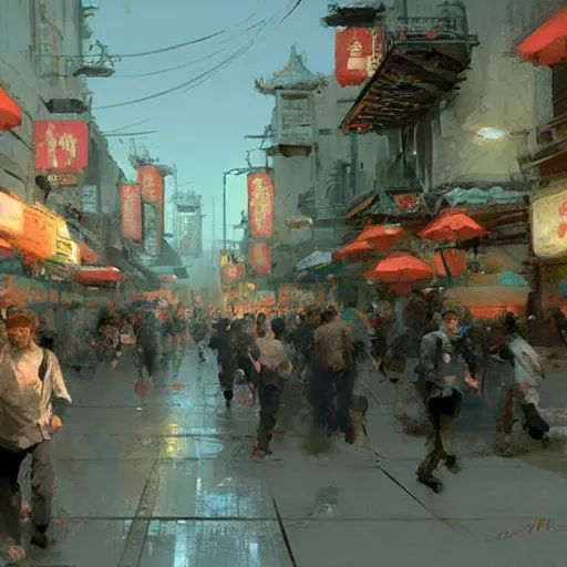 Image similar to chinatown, craig mullins