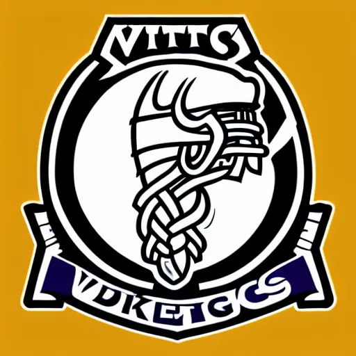 Image similar to sports logo detailed vector vikings 4 5 degree angle