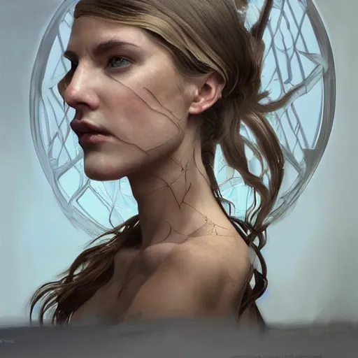 Image similar to Rachel Connor from premier model management, physically accurate, moody dynamic lighting, very very intricate, very very elegant, highly detailed, digital painting, artstation, HR GIGER, Hieronymus Bosch, Francis Bacon, concept art, smooth, very beautiful, sharp focus, illustration, art by artgerm and greg rutkowski and alphonse mucha