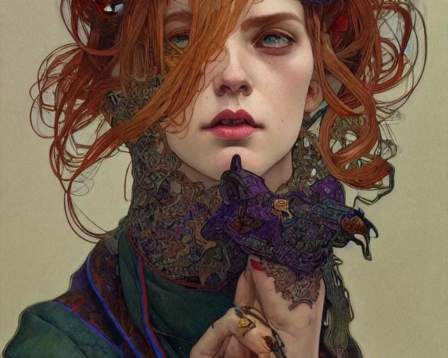 Prompt: photography of hope gangloff, deep focus, d & d, fantasy, intricate, elegant, highly detailed, digital painting, artstation, concept art, matte, sharp focus, illustration, hearthstone, art by artgerm and greg rutkowski and alphonse mucha