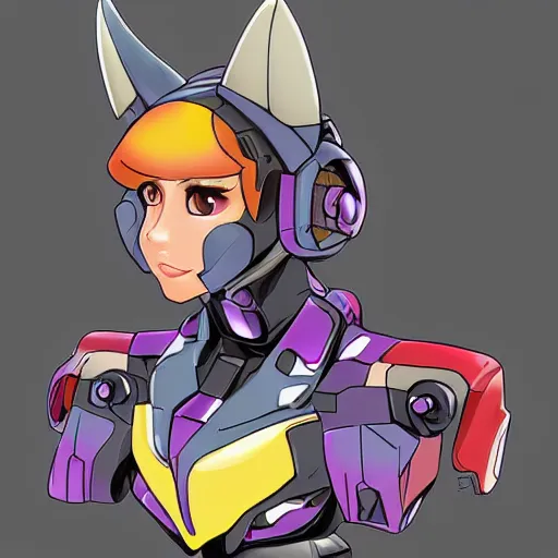 Image similar to anthro female jetplane mecha bust shot, digital art, furry art, mecha art, furaffinity commission, deviantart