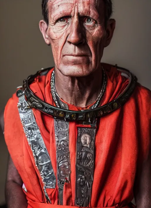 Image similar to a full portrait photo of julius caesar, f / 2 2, 3 5 mm, 2 7 0 0 k, lighting, perfect faces, award winning photography.