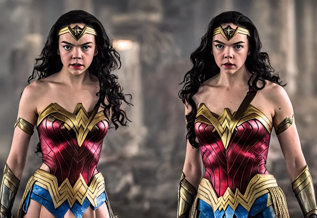 Image similar to anya taylor joy as wonder woman