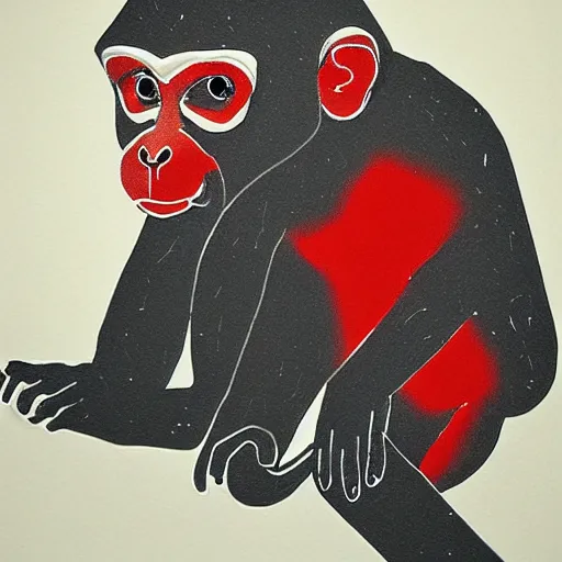 Prompt: polygon art of a monkey nft