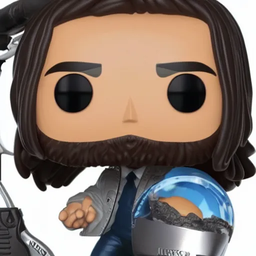 Image similar to “ very photorealistic photo of a hasan piker funko pop on a white background, award - winning details ”