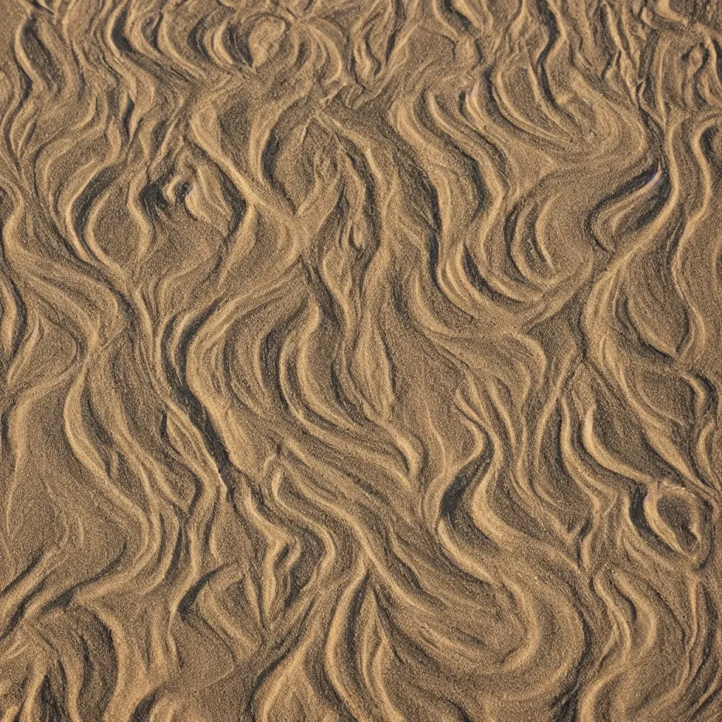 Prompt: fractal pattern in sand