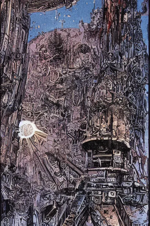 Image similar to castle by Philippe Druillet