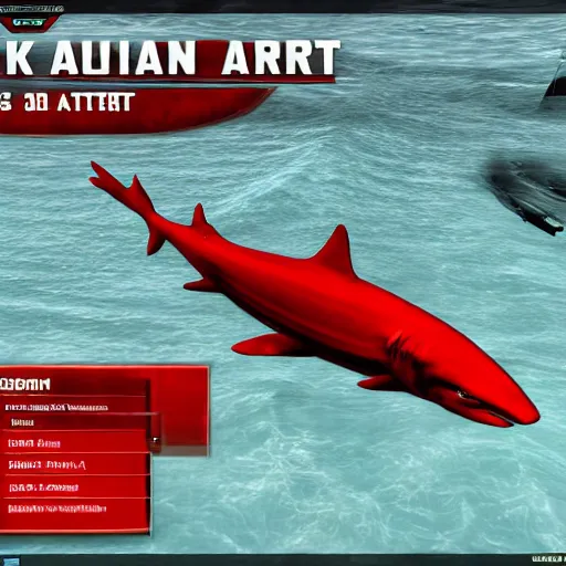 Prompt: Russian Shark tank in Red Alert 3