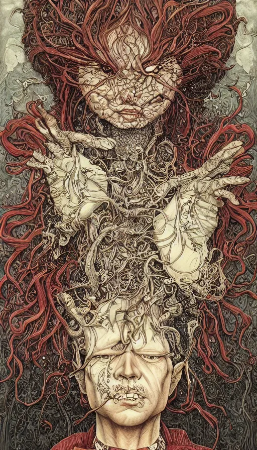 Image similar to portrait painted in jacek yerka style drawn by vania zouravliov and takato yamamoto, inspired by harry potter, intricate acrylic gouache painting, high detail, sharp high detail, artstation