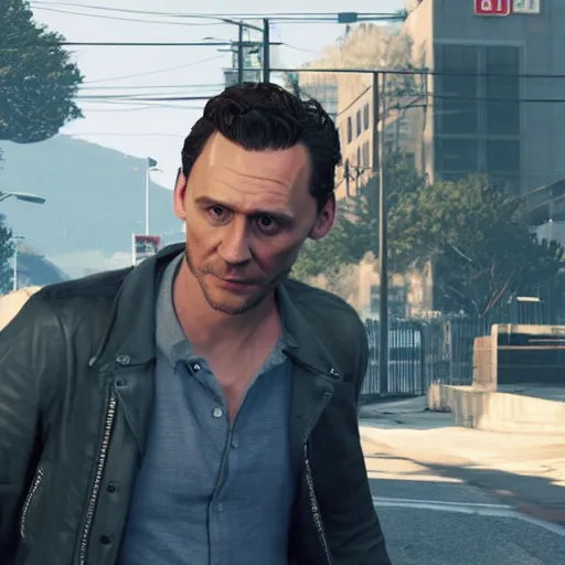 Prompt: in-game screenshot of Tom Hiddleston in GTA V, 3d render, Unreal Engine, octane render, ray tracing, Unity, highly detailed, high quality, HD, 4k, 8k, realistic, sharp, trending