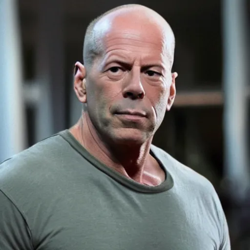 Prompt: bruce willis starring as sam wheat in ghost