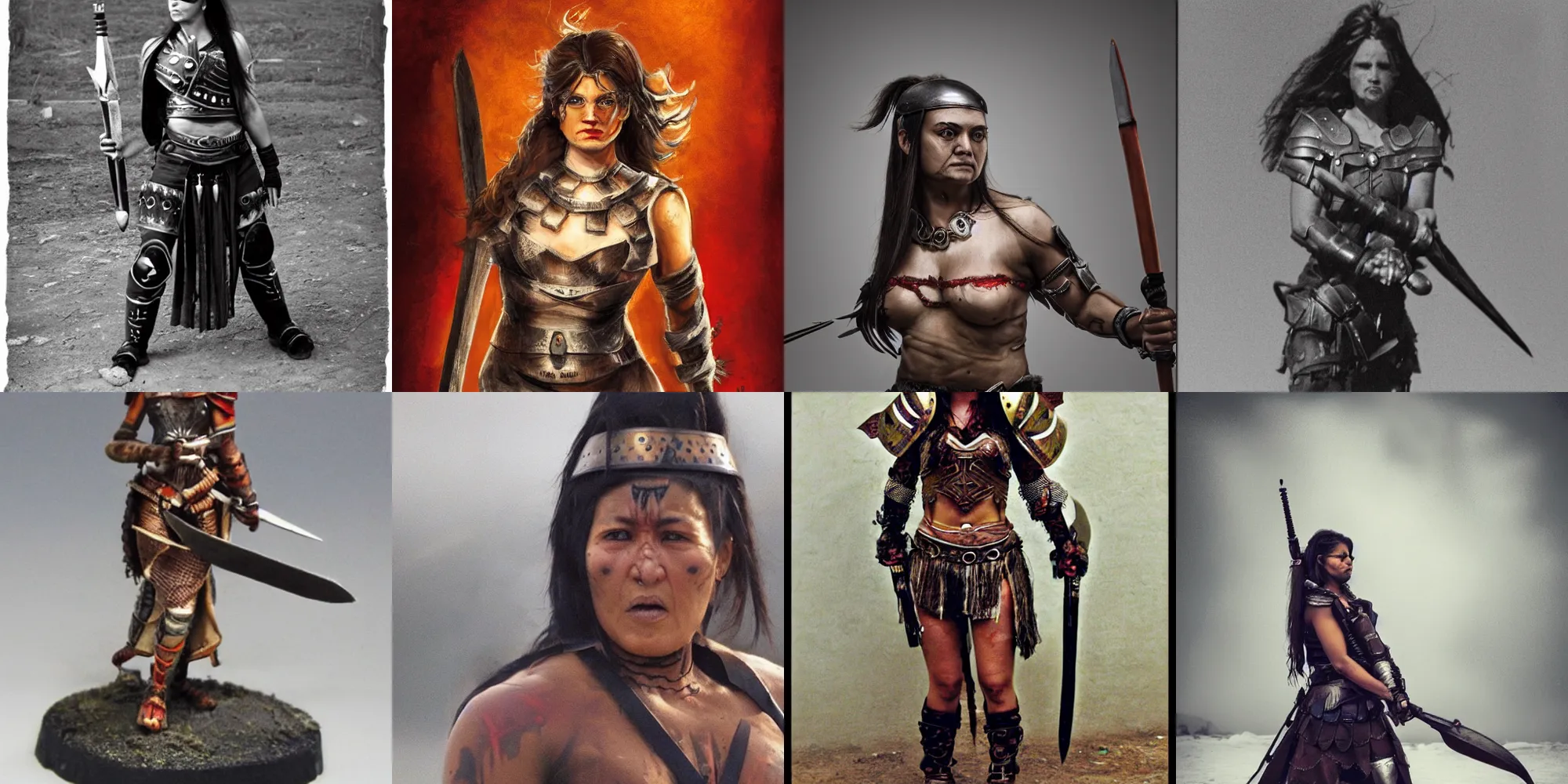 Prompt: female warrior