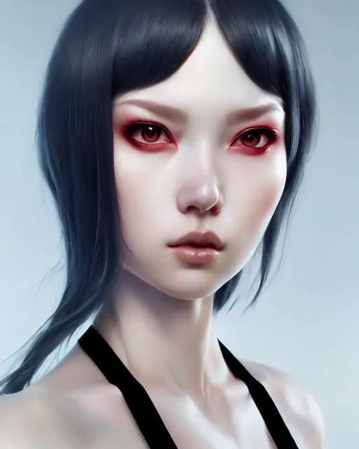 Prompt: face closup portrait view of pale skin beauty, full body armor, paint by ilya kuvshinov and ross tran and karol bak and stanley lau and anna dittmann and artgerm and xiaoguang sun and tian zi