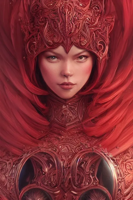 Image similar to Cute small red beast, intricate, elegant, highly detailed, centered, digital painting, artstation, concept art, smooth, sharp focus, illustration, art by artgerm and donato giancola and Joseph Christian Leyendecker, Ross Tran, WLOP