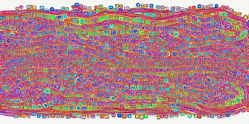 Prompt: quantum computer drawing style