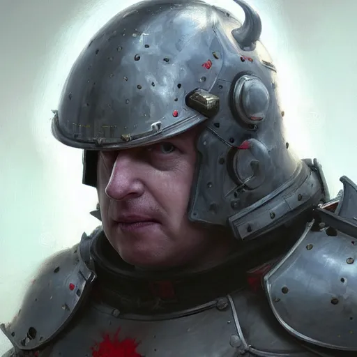 Image similar to boris johnson in armour iding a rat, anatomy, bathed in light, highly detailed, photorealistic, artstation, smooth, sharp focus, illustration, unreal engine 5, 8 k, art by artgerm and greg rutkowski and edgar maxence