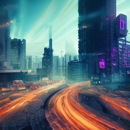 Image similar to tel aviv as an utopian cyberpunk city epic sky photography octane render hyper realistic detailed