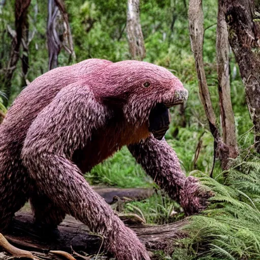 Prompt: National Geographic photo of yowie in the Australian bush