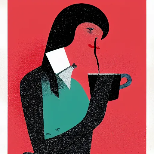 Image similar to illustration morning coffee enjoyment by malika favre