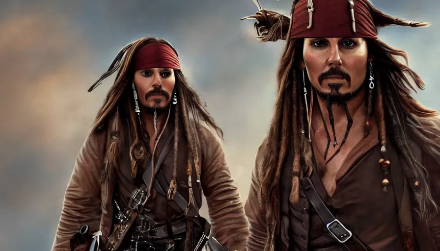 Prompt: Tom Cruise is Jack Sparrow, hyperdetailed, artstation, cgsociety, 8k
