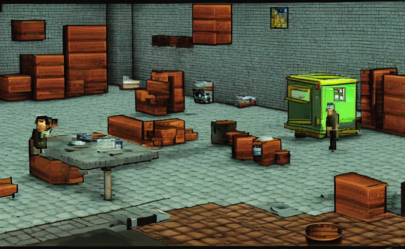 Image similar to Breaking Bad the game, PS1 Screenshot