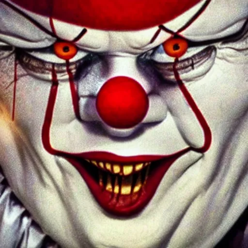 Image similar to Pennywise the clown as a central banker