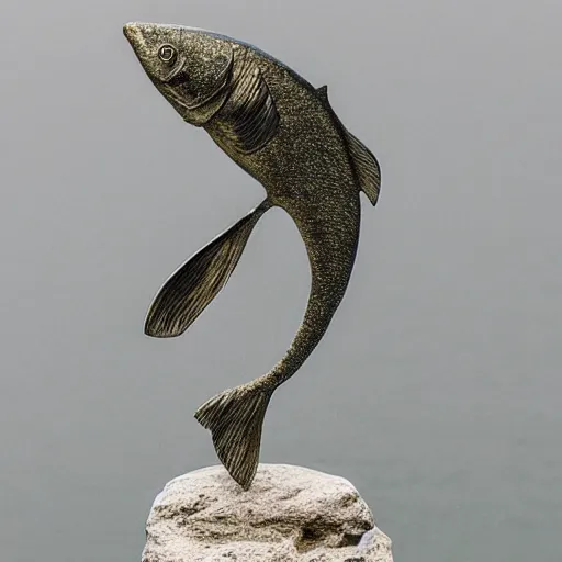 Image similar to fish, but it is a beautiful statue