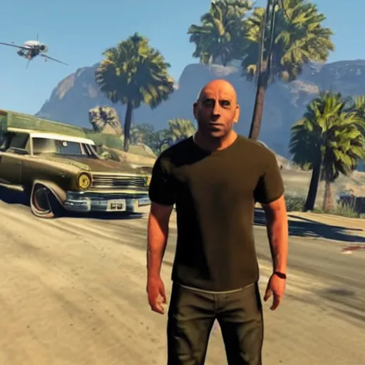 Prompt: joe rogan as the main character in the new gta 6 trailer no text